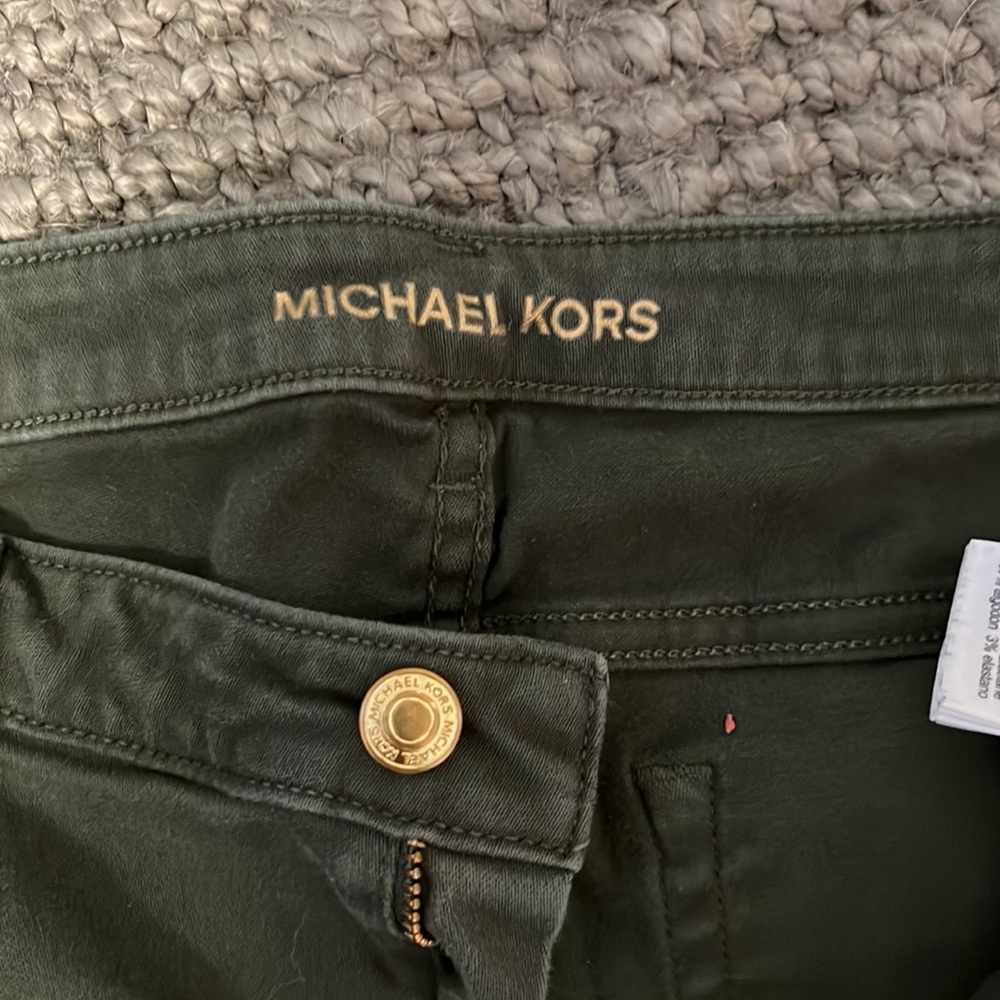 Michael Kors Izzy skinny jean, size 12, olive - Picture 3 of 3